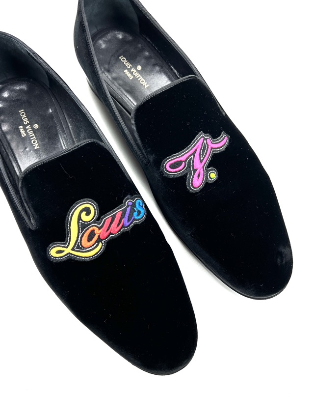 Louis Vuitton Auteuil Velvet Loafers